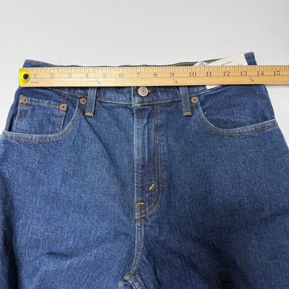 NWT Abercrombie 90s Straight Ultra High Rise Jeans 27 Short Dark Wash Denim - Picture 11 of 13